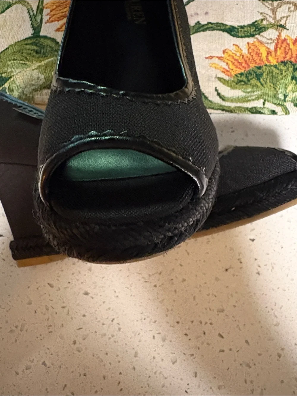 3 inch RRL very comfortable dress wedge shoes